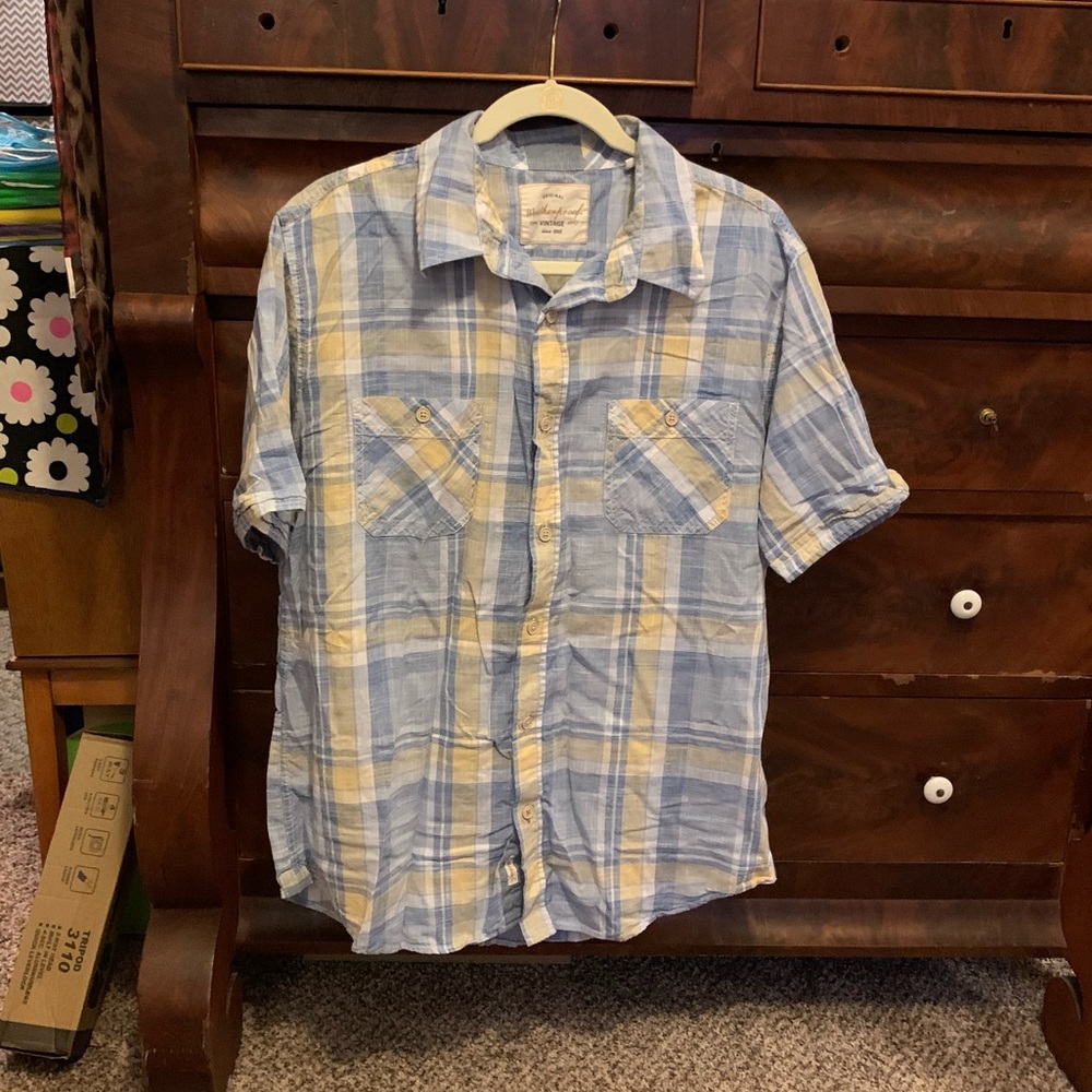 Men’s Weatherproof Vintage Button Down/Size Lg